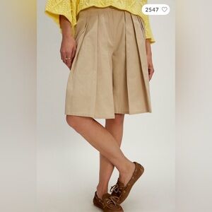 City Everly Linen Trouser Shorts